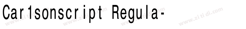 Car1sonscript Regula字体转换 Car1sonscript Regula字体转换